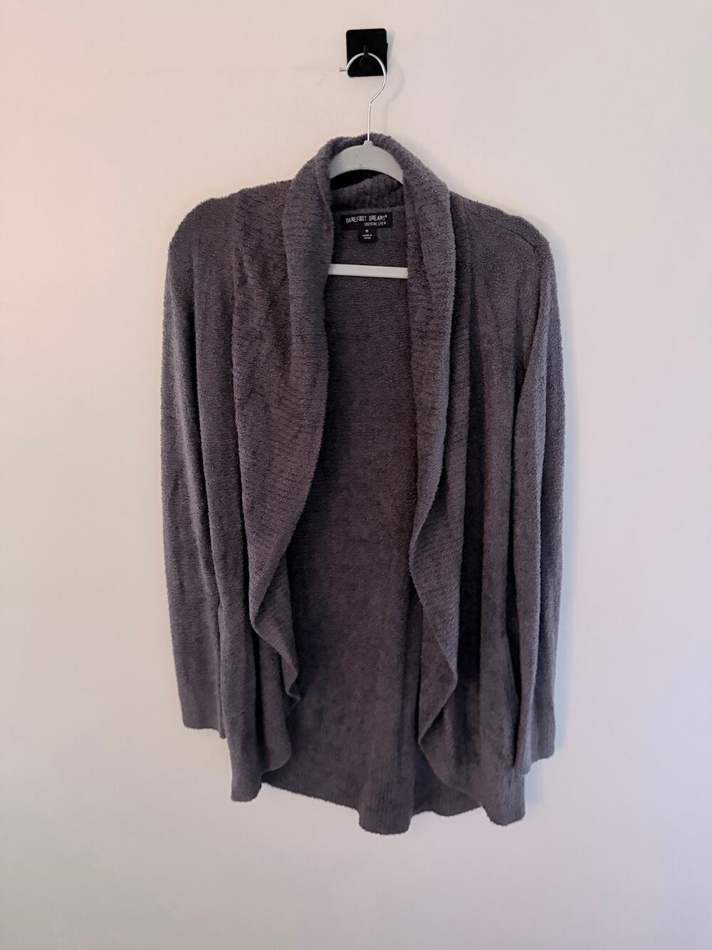 Barefoot Dreams Gray CozyChic Lite Open Cardigan-Size M